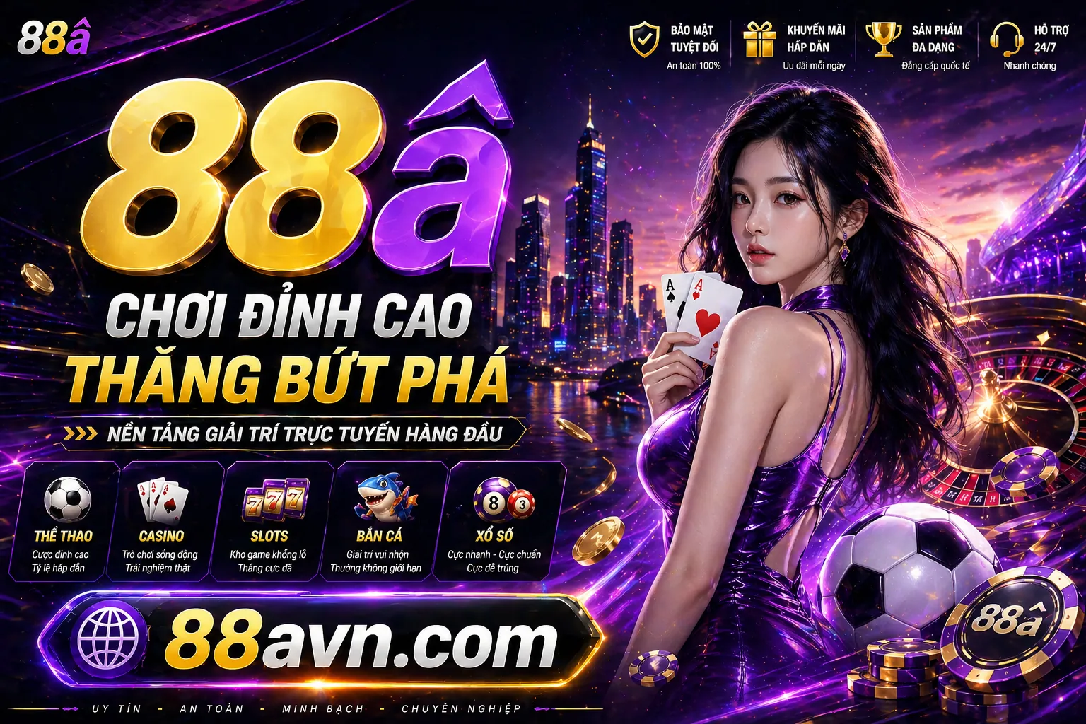 Sân vận động bóng đá với đèn pha sáng chói, biểu tượng của cá cược thể thao sôi động tại EU88 Nổ Hũ